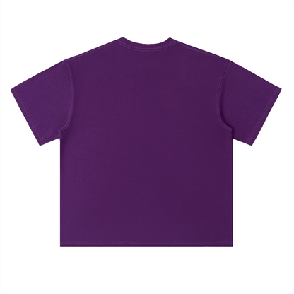 Heavyweight Drop Shoulder Logo Cotton T-Shirt