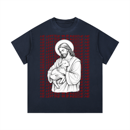 “He left the 99 to rescue me” Vintage Wash Cotton T-Shirt