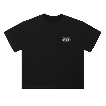 Heavyweight Drop Shoulder Logo Cotton T-Shirt