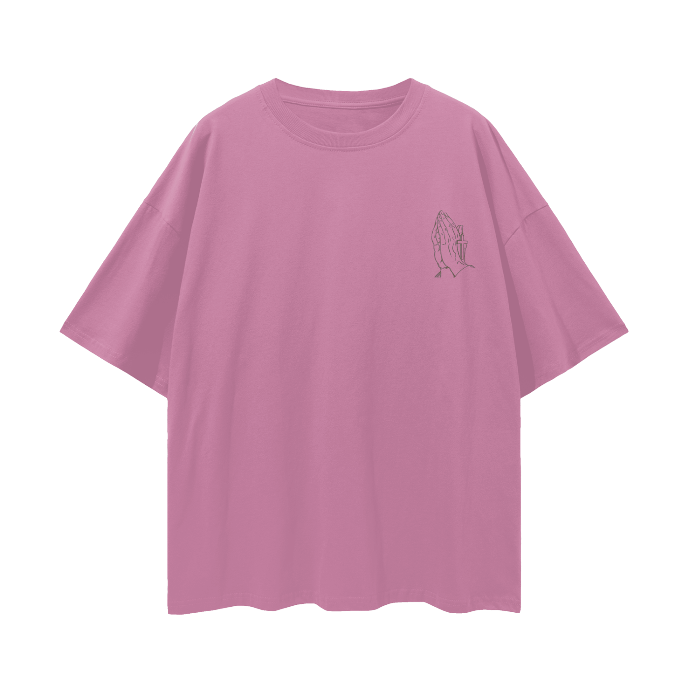 God Bless You Streetwear Loose Drop Shoulder T-Shirt