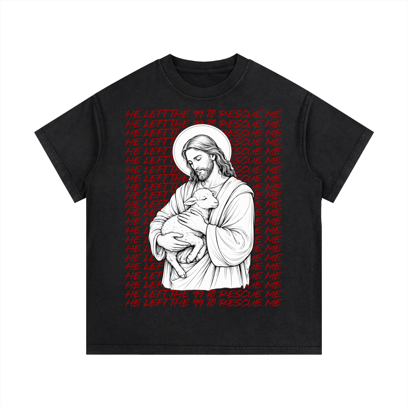 “He left the 99 to rescue me” Vintage Wash Cotton T-Shirt