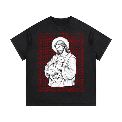 “He left the 99 to rescue me” Vintage Wash Cotton T-Shirt