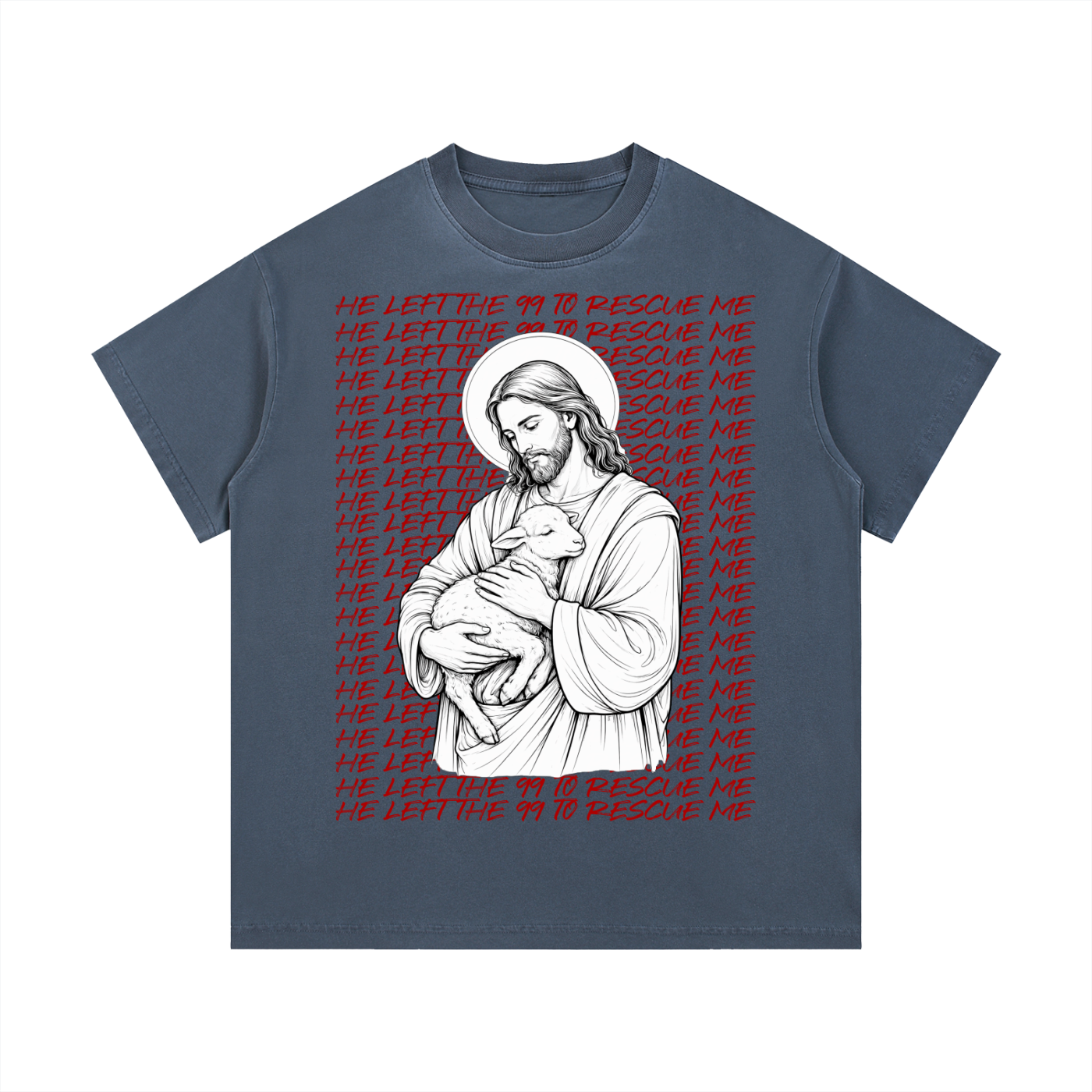 “He left the 99 to rescue me” Vintage Wash Cotton T-Shirt