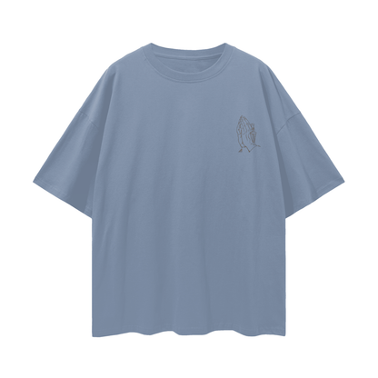 God Bless You Streetwear Loose Drop Shoulder T-Shirt