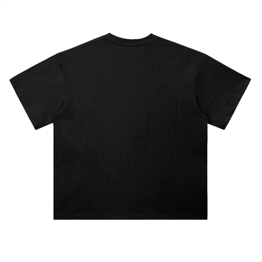 Heavyweight Drop Shoulder Logo Cotton T-Shirt