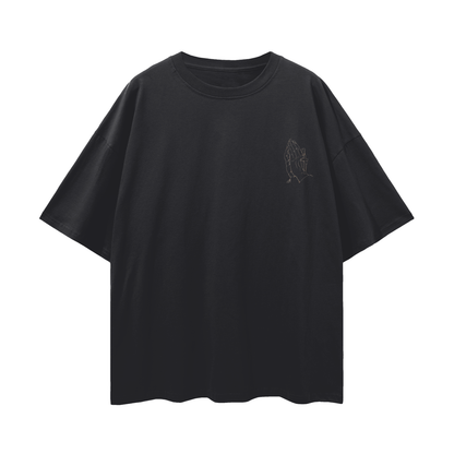 God Bless You Streetwear Loose Drop Shoulder T-Shirt